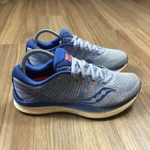 Saucony Liberty ISO 2 Womens Size 9 Running Walking Shoes Blue Athletics Sneaker